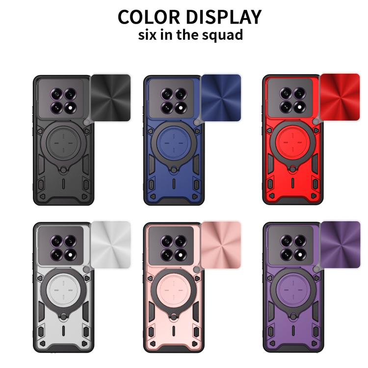 For OPPO F29 5G Global CD Texture Sliding Camshield Magnetic Holder Phone Case