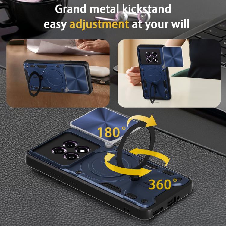 For OPPO F29 5G Global CD Texture Sliding Camshield Magnetic Holder Phone Case