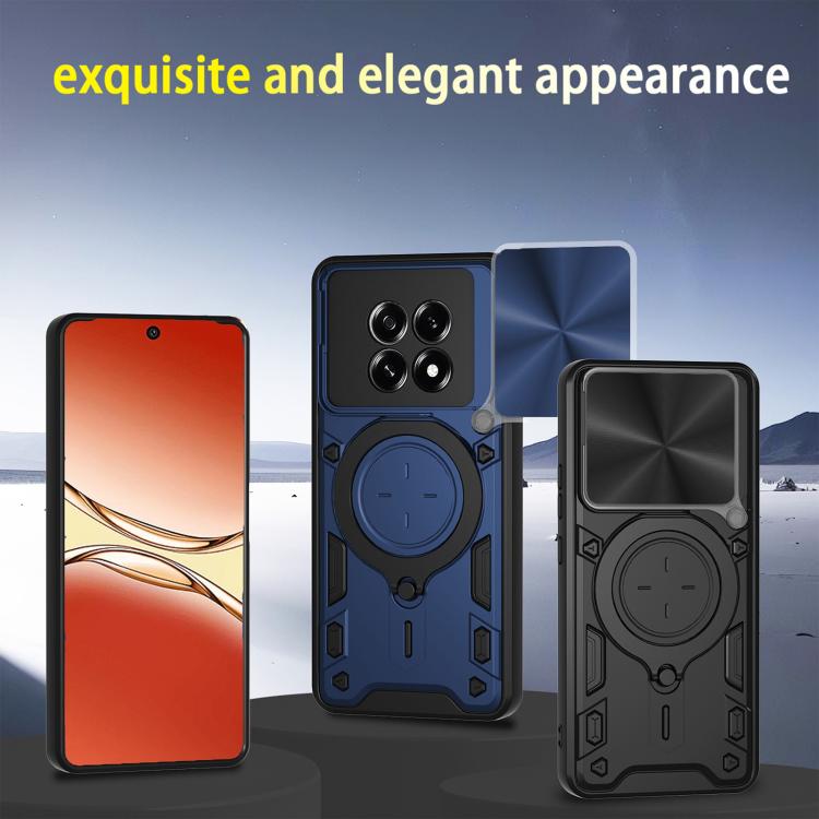 For OPPO F29 Pro 5G Global CD Texture Sliding Camshield Magnetic Holder Phone Case