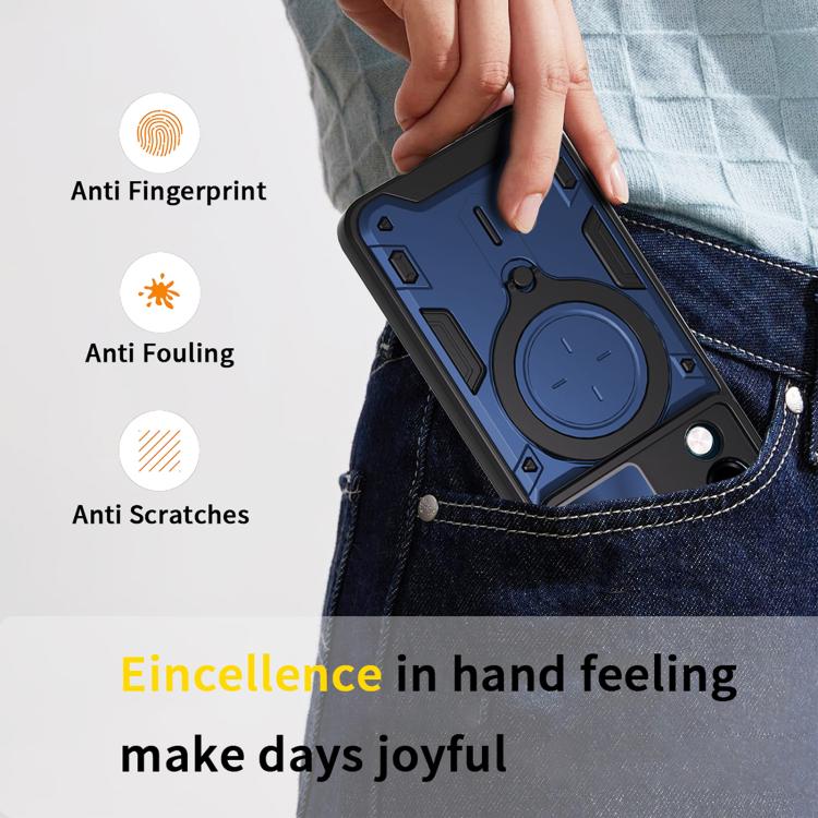 For vivo Y29s 5G CD Texture Sliding Camshield Magnetic Holder Phone Case