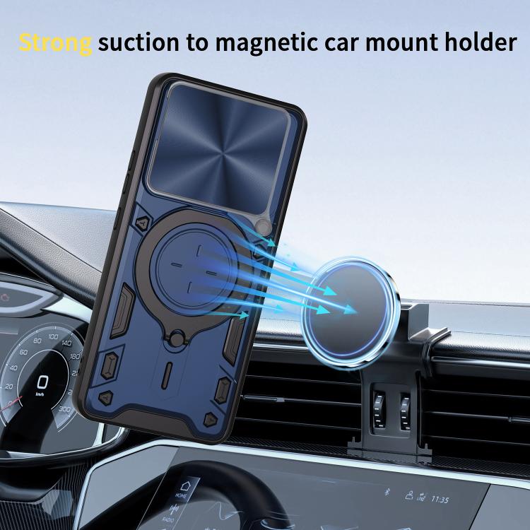 For vivo Y39 5G CD Texture Sliding Camshield Magnetic Holder Phone Case
