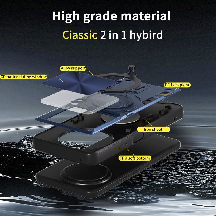 For vivo Y39 5G CD Texture Sliding Camshield Magnetic Holder Phone Case