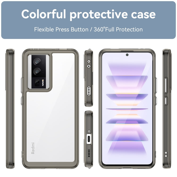 For Xiaomi Poco F5 Pro Colorful Series Acrylic + TPU Phone Case