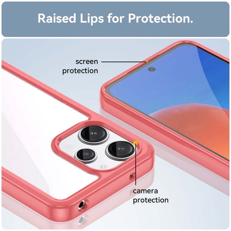 For Xiaomi Poco M6 Pro Colorful Series Acrylic + TPU Phone Case