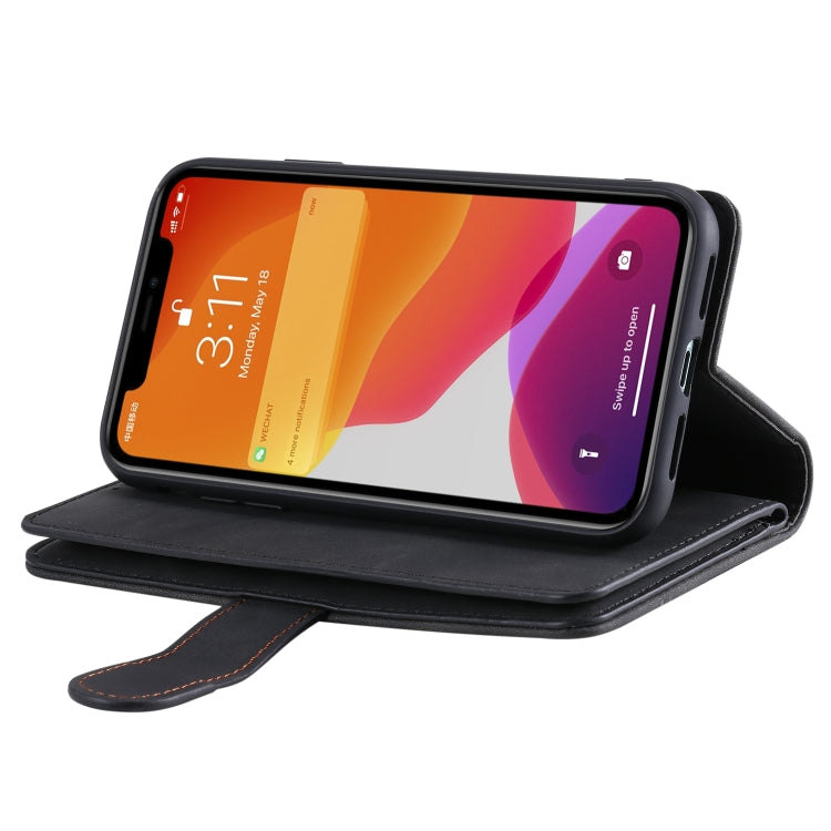 For iPhone 11 Nine Card Zipper Bag Horizontal Flip Leather Case With Holder & Card Slots & Photo Frame & Wallet