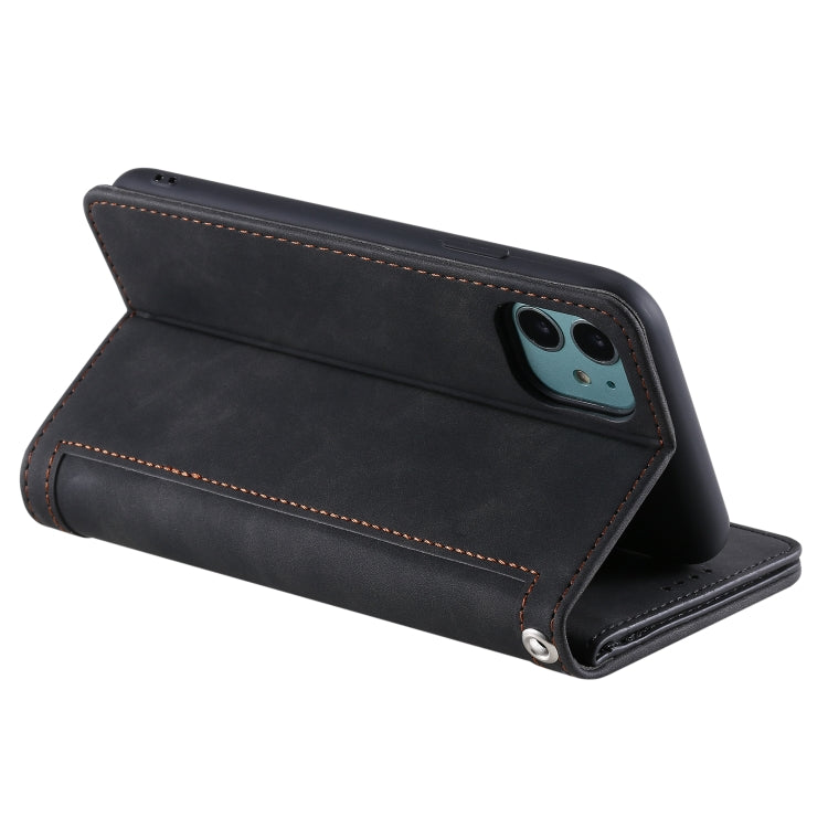 For iPhone 11 Nine Card Zipper Bag Horizontal Flip Leather Case With Holder & Card Slots & Photo Frame & Wallet
