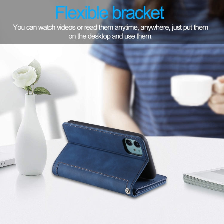For iPhone 11 Nine Card Zipper Bag Horizontal Flip Leather Case With Holder & Card Slots & Photo Frame & Wallet