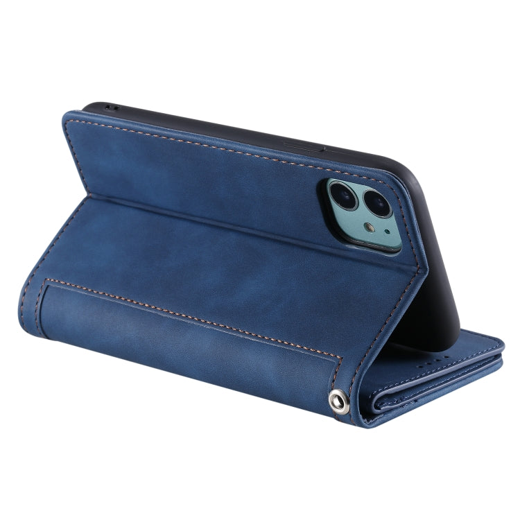 For iPhone 11 Nine Card Zipper Bag Horizontal Flip Leather Case With Holder & Card Slots & Photo Frame & Wallet