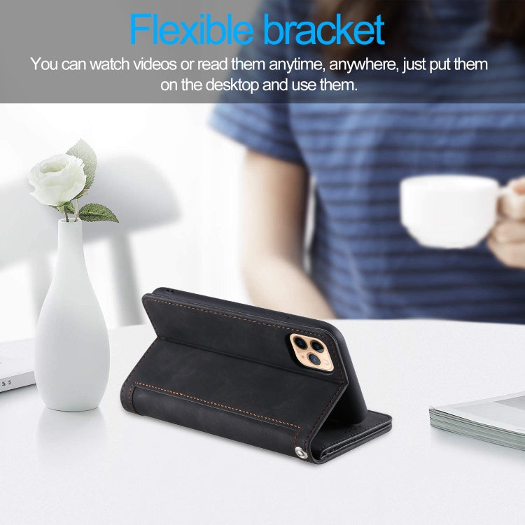 For iPhone 11 Pro Nine Card Zipper Bag Horizontal Flip Leather Case With Holder & Card Slots & Photo Frame & Wallet