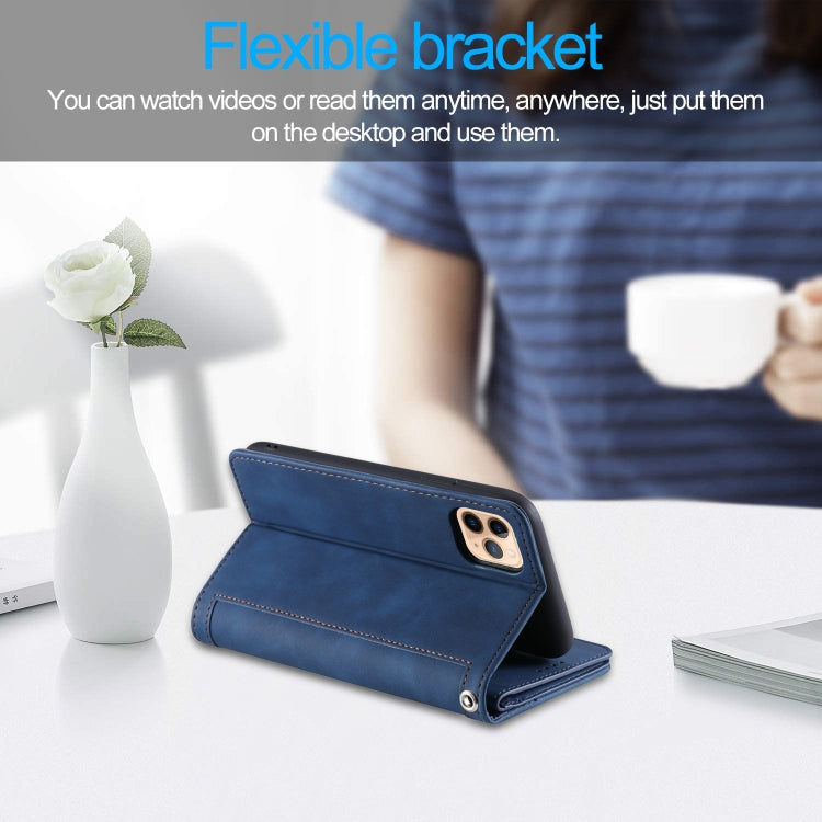 For iPhone 11 Pro Nine Card Zipper Bag Horizontal Flip Leather Case With Holder & Card Slots & Photo Frame & Wallet