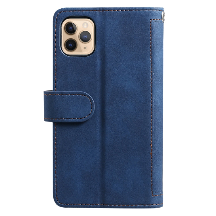 For iPhone 11 Pro Nine Card Zipper Bag Horizontal Flip Leather Case With Holder & Card Slots & Photo Frame & Wallet