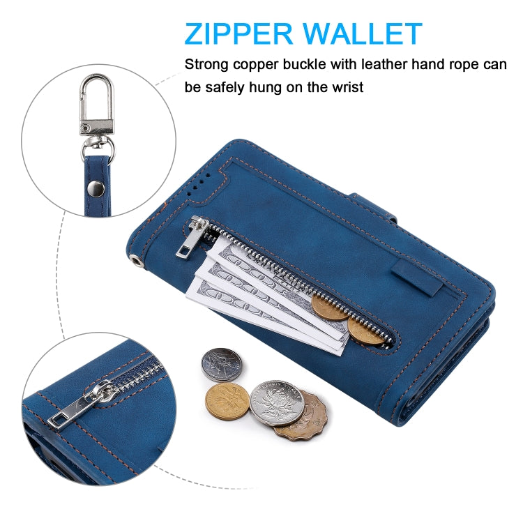 For iPhone 11 Pro Nine Card Zipper Bag Horizontal Flip Leather Case With Holder & Card Slots & Photo Frame & Wallet