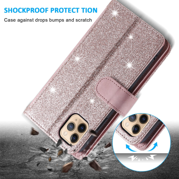 For iPhone 11 Pro Max Nine Card Zipper Bag Horizontal Flip Leather Case With Holder & Card Slots & Photo Frame & Wallet(Pink)