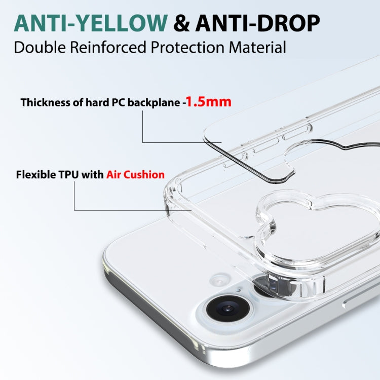 For iPhone 16 Scratchproof Acrylic TPU Phone Case