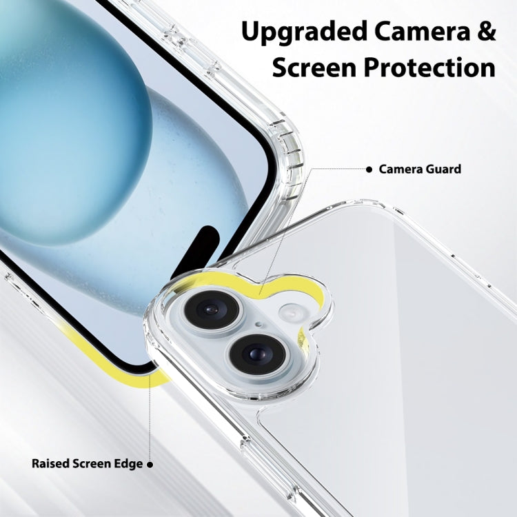 For iPhone 16 Scratchproof Acrylic TPU Phone Case