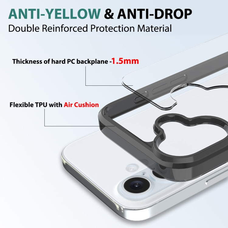 For iPhone 16 Scratchproof Acrylic TPU Phone Case