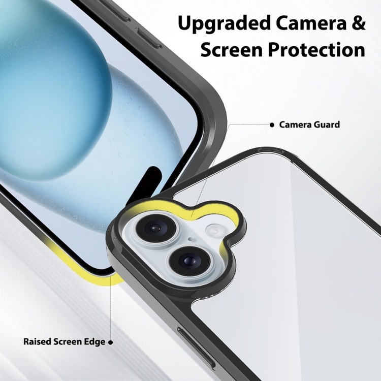 For iPhone 16 Scratchproof Acrylic TPU Phone Case