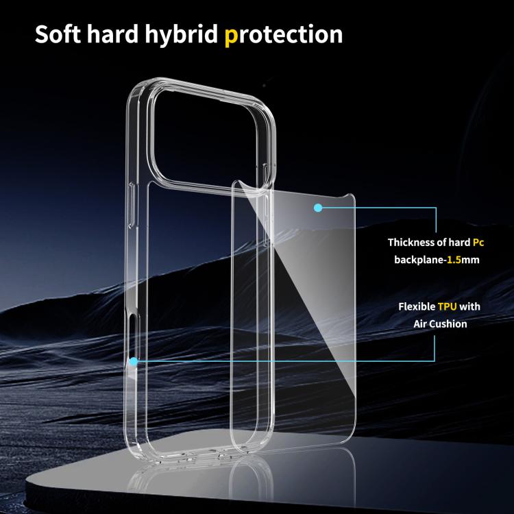For iPhone 17 Pro Max Scratchproof Acrylic TPU Phone Case