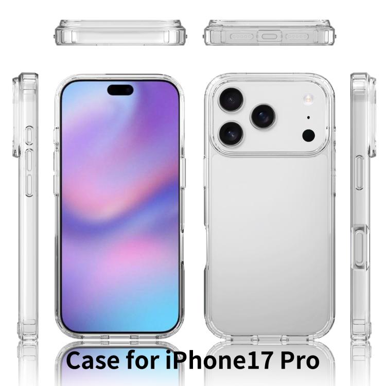 For iPhone 17 Pro Scratchproof Acrylic TPU Phone Case