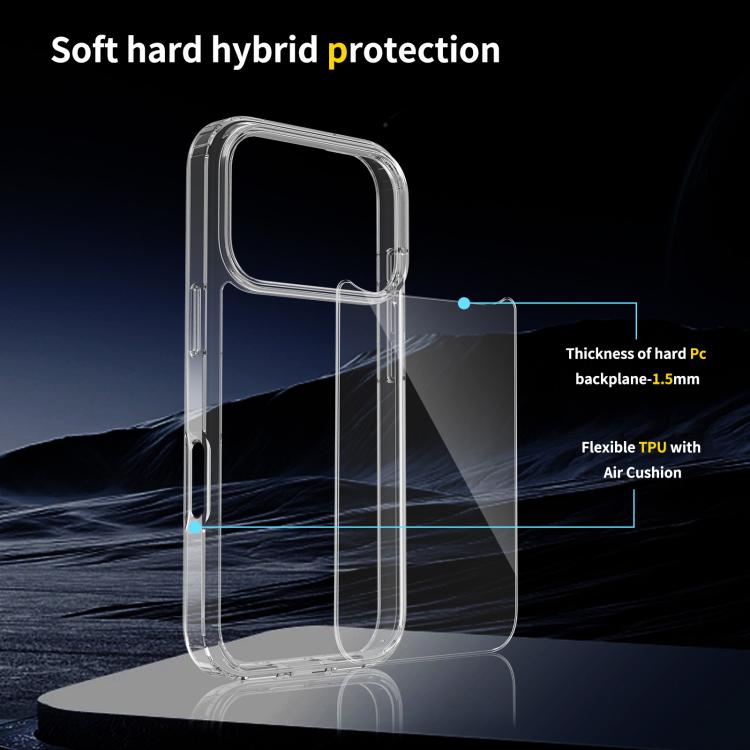 For iPhone 17 Pro Scratchproof Acrylic TPU Phone Case