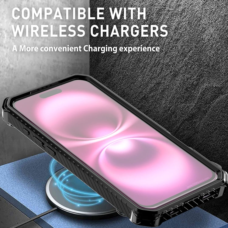For iPhone 16 Plus Armor Series Holder Phone Case