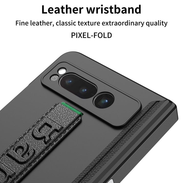 For Google Pixel Fold GKK Integrated Fold Hinge Full Coverage Phone Case with Wrist Strap