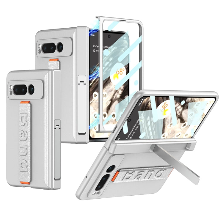 For Google Pixel Fold GKK Integrated Fold Hinge Full Coverage Phone Case with Wrist Strap