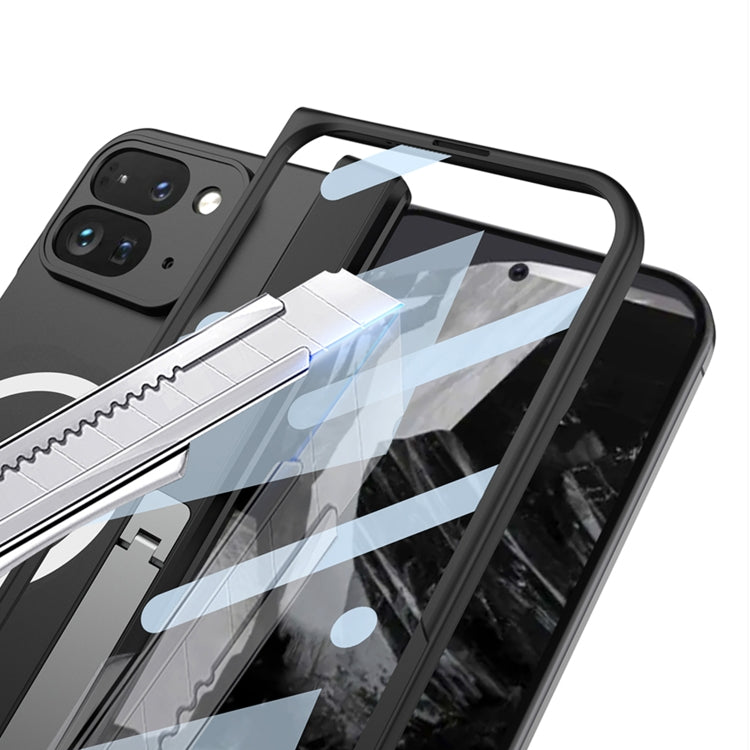 For Google Pixel 9 Pro Fold GKK Integrated Magsafe Fold Hinge Full Coverage Phone Case with Holder