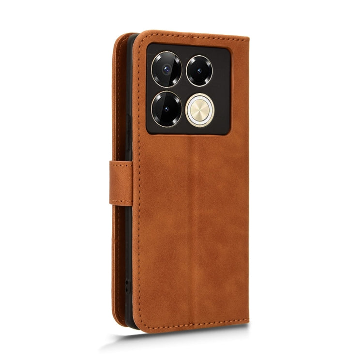 For Infinix Note 40 5G Skin Feel Magnetic Flip Leather Phone Case