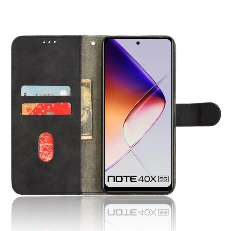 For Infinix Note 40X 5G Skin Feel Magnetic Flip Leather Phone Case