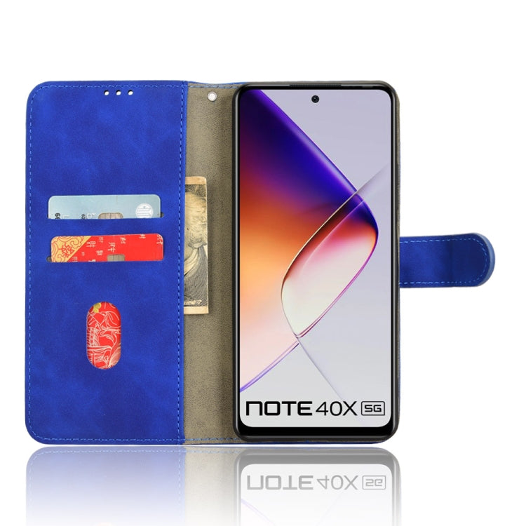 For Infinix Note 40X 5G Skin Feel Magnetic Flip Leather Phone Case