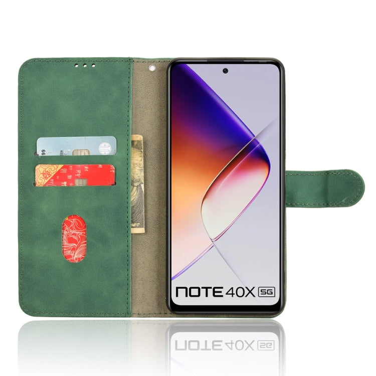 For Infinix Note 40X 5G Skin Feel Magnetic Flip Leather Phone Case