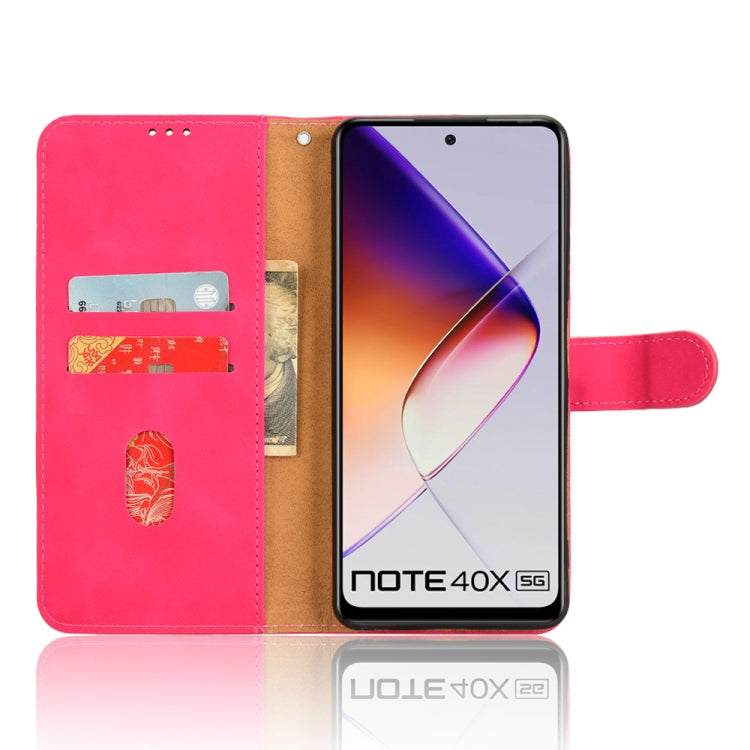 For Infinix Note 40X 5G Skin Feel Magnetic Flip Leather Phone Case