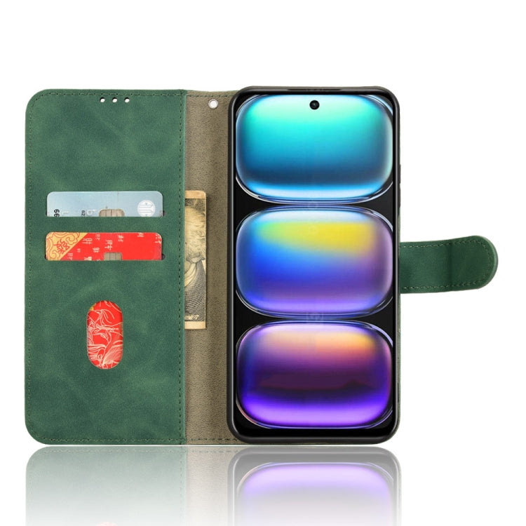 For Infinix Hot 50 4G Skin Feel Magnetic Flip Leather Phone Case