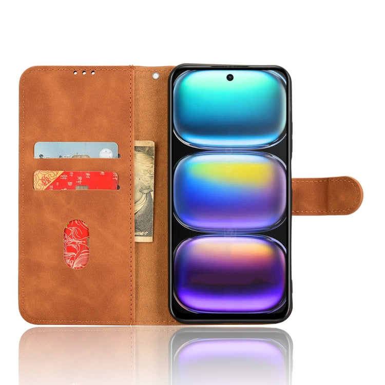 For Infinix Hot 50 5G Skin Feel Magnetic Flip Leather Phone Case