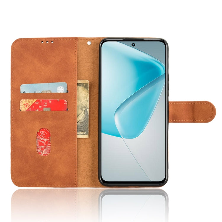 For Infinix Hot 50 Pro+ Skin Feel Magnetic Flip Leather Phone Case