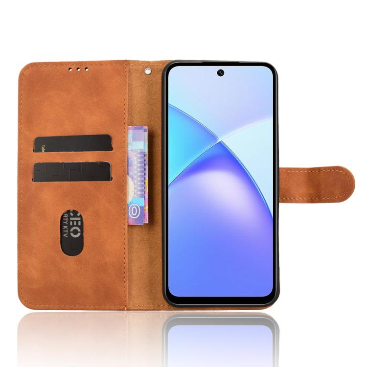 For Infinix Smart 10 Plus 4G Skin Feel Magnetic Flip Leather Phone Case