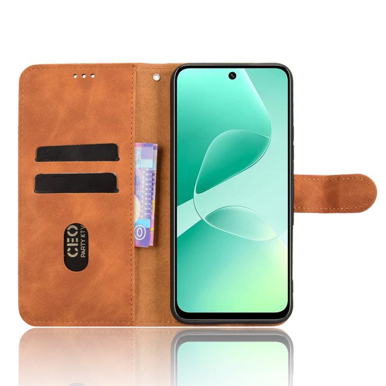 For Infinix Hot 60 5G Skin Feel Magnetic Flip Leather Phone Case