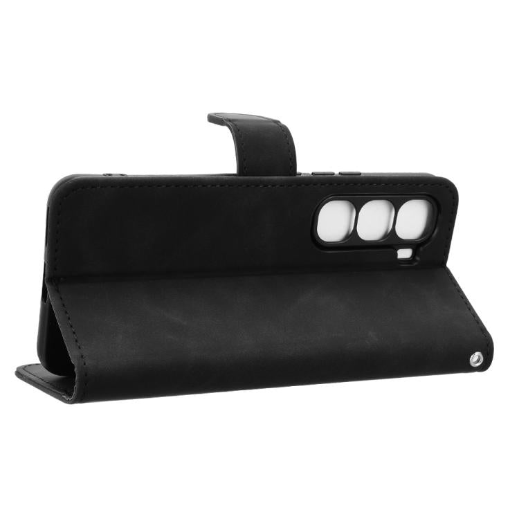 For Infinix Hot 60 Pro 4G Skin Feel Magnetic Flip Leather Phone Case