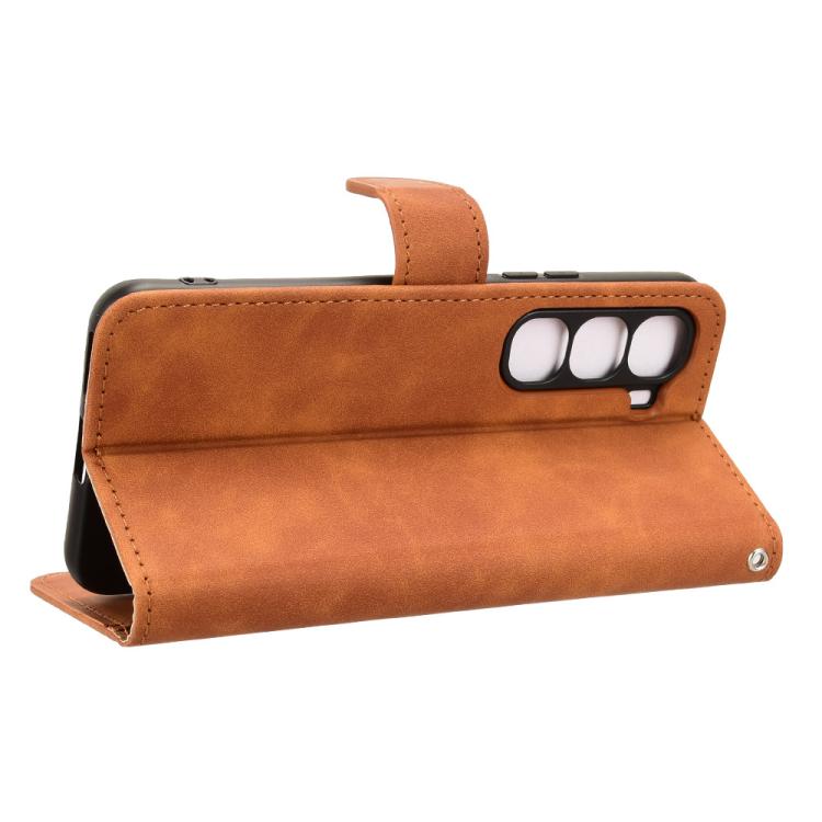For Infinix Hot 60 Pro 4G Skin Feel Magnetic Flip Leather Phone Case