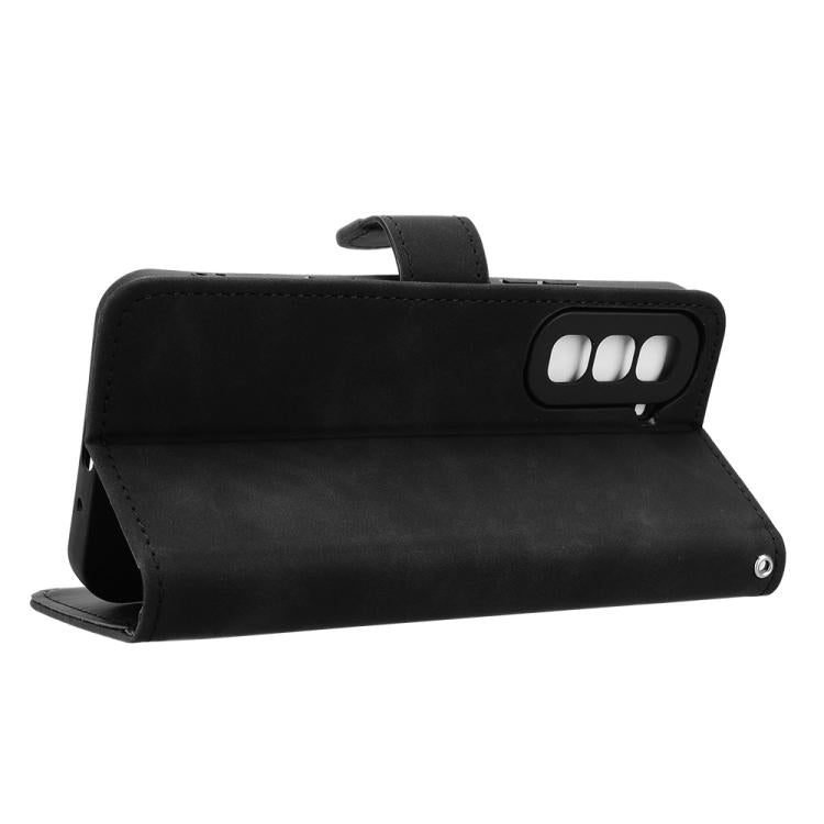 For Infinix Hot 70 4G Skin Feel Magnetic Flip Leather Phone Case