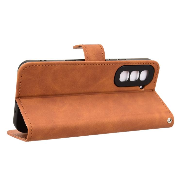 For Infinix Hot 70 4G Skin Feel Magnetic Flip Leather Phone Case