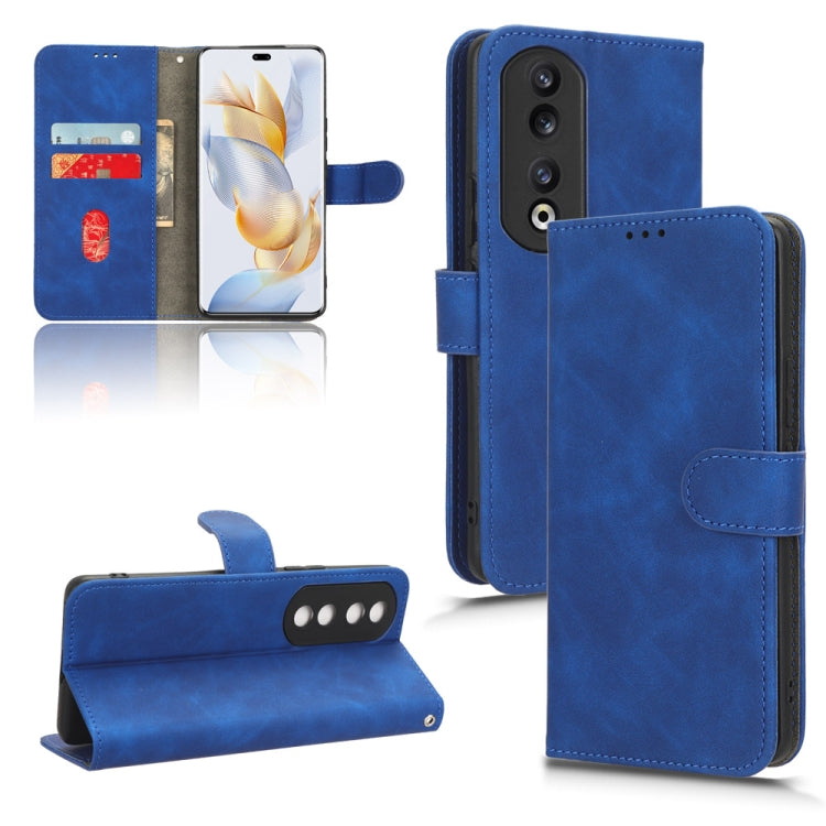 For Honor 90 Pro Skin Feel Magnetic Flip Leather Phone Case