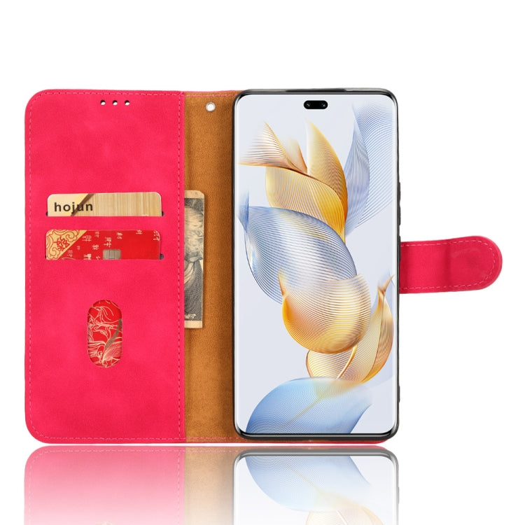 For Honor 90 Pro Skin Feel Magnetic Flip Leather Phone Case