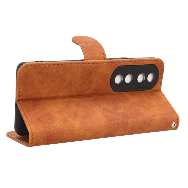 For Honor 90 Pro Skin Feel Magnetic Flip Leather Phone Case
