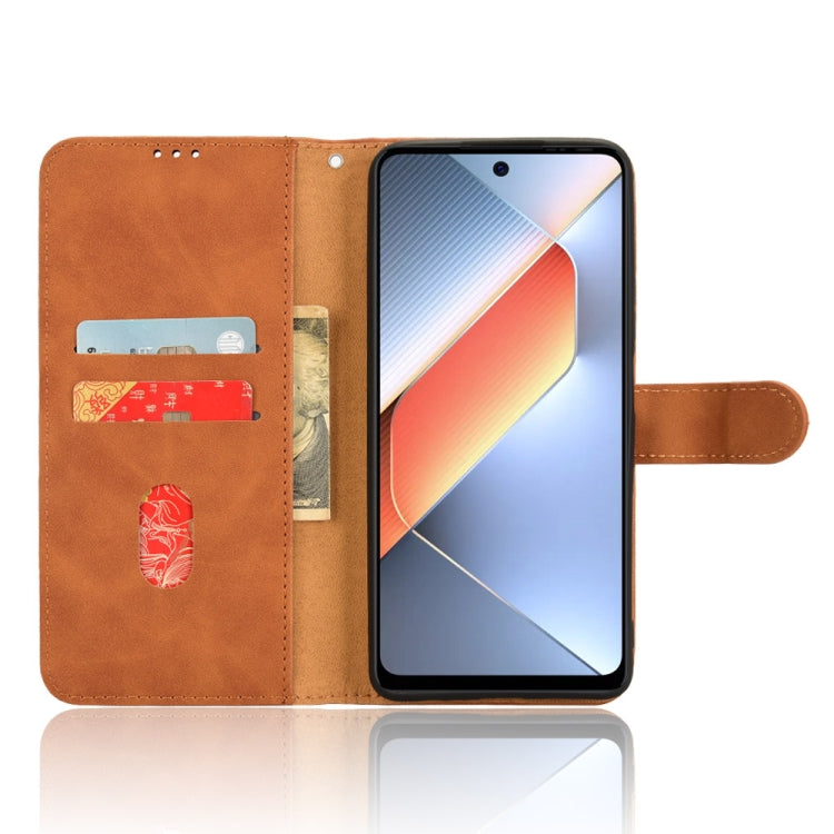 For Honor Play 60 Plus Skin Feel Magnetic Flip Leather Phone Case