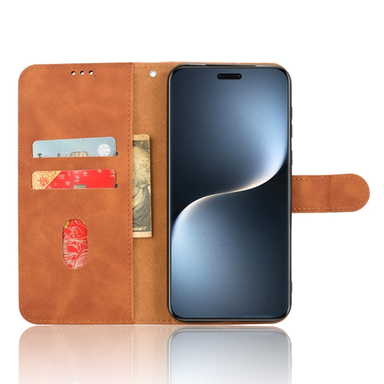 For Honor Magic7 Pro Skin Feel Magnetic Flip Leather Phone Case