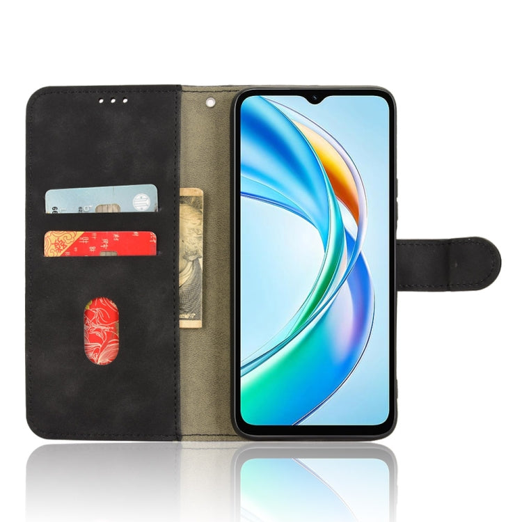 For Honor X5b 4G Skin Feel Magnetic Flip Leather Phone Case