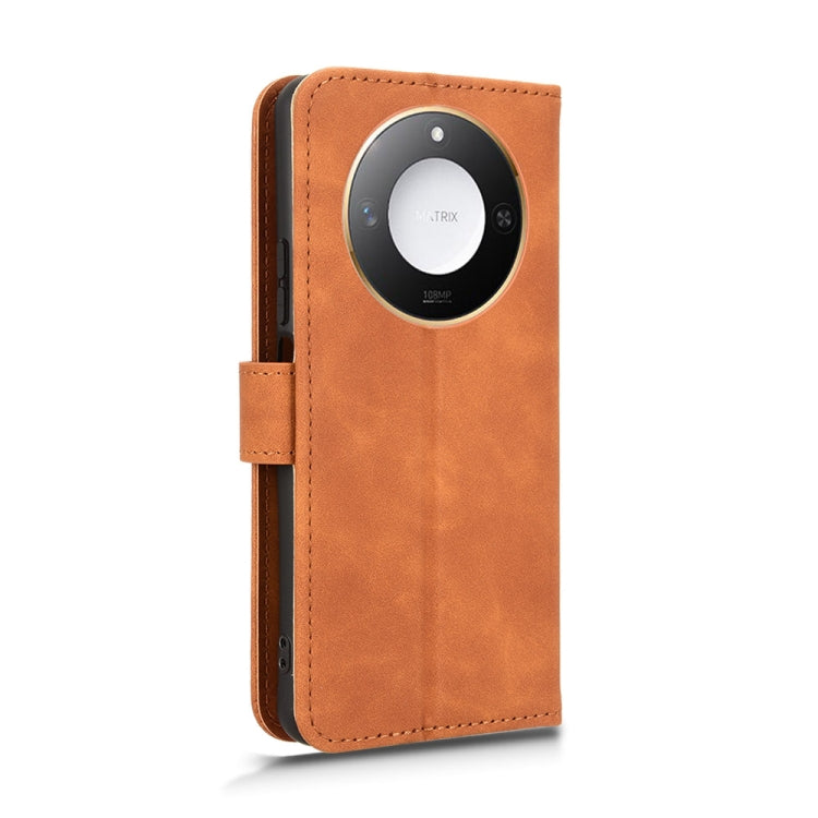For Honor X60 5G Skin Feel Magnetic Flip Leather Phone Case