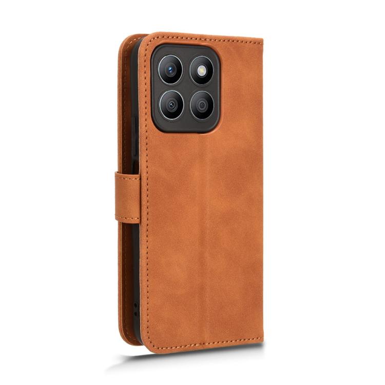 For Honor X8c 4G Skin Feel Magnetic Flip Leather Phone Case